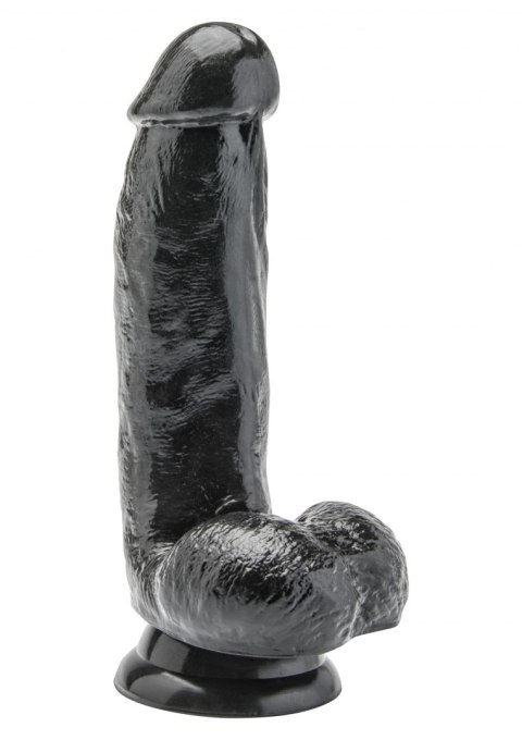 DILDO-COCK 6 INCH W/ BALLS BLACK DILDO-COCK 6 INCH W/ BALLS BLACK