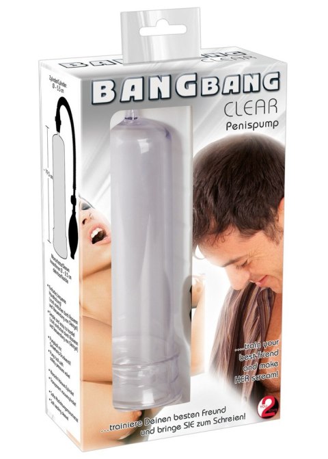 POMPKA POWIĘKSZENIE PENISA Bang Bang Clear - Akcesoria erotyczne POMPKA POWIĘKSZENIE PENISA Bang Bang Clear - Akcesoria erotyczne