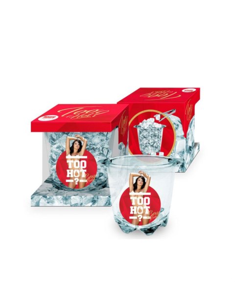 SZKŁO-TOO HOT - SZKLANY KUBEŁEK NA LÓD - KOBIETA BRUNETKA SZKŁO-TOO HOT - SZKLANY KUBEŁEK NA LÓD - KOBIETA BRUNETKA