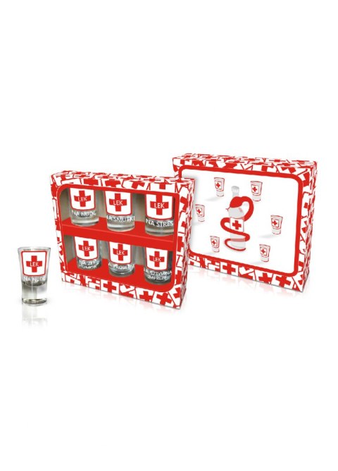 SZKŁO-ZESTAW 6 KIELISZKÓW 3,5 CL „LEKI"