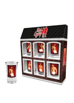 SZKŁO-ZESTAW 6 KIELISZKÓW 35 ML RED LIGHT MĘŻCZYŹNI