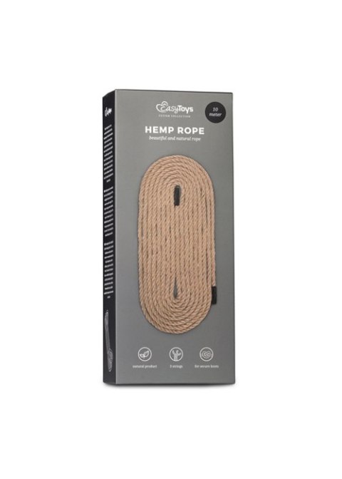 WIĄZANIA-HEMP BONDAGE ROPE 10M WIĄZANIA-HEMP BONDAGE ROPE 10M