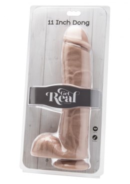 DILDO-COCK 11 INCH W/ BALLS FLESH