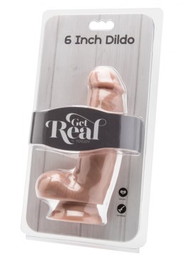 DILDO-COCK 6 INCH W/ BALLS FLESH