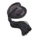 BIELIZNA-HEART NIPPLES TASSELS BLACK
