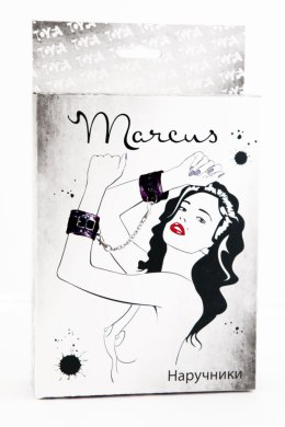 KAJDANKI-MARCUS 711003 HAND CUFFS WITH METAL CHAIN TRACERY SYNTETIC PURPLE BDSM VALENTINE DAY
