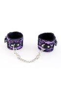 KAJDANKI-MARCUS 711003 HAND CUFFS WITH METAL CHAIN TRACERY SYNTETIC PURPLE BDSM VALENTINE DAY