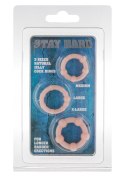 PIERŚCIEŃ-STAY HARD - THREE RINGS - SKIN