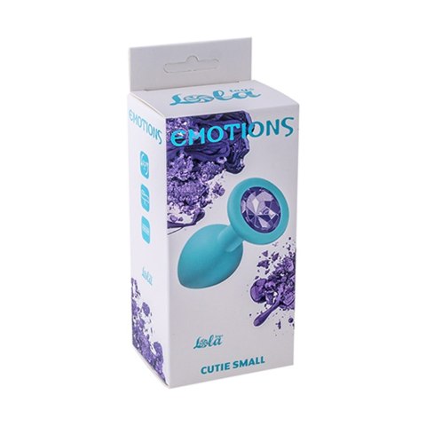 Plug-Anal Emotions Cutie Small Turquoise light purple crystal Plug-Anal Emotions Cutie Small Turquoise light purple crystal