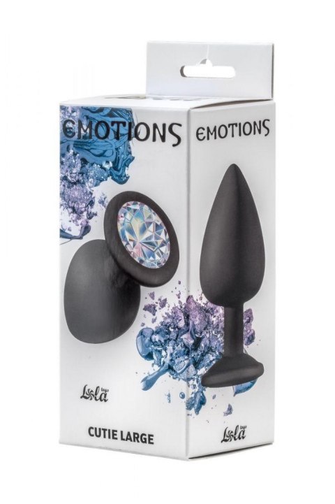 Plug-Anal Plug Emotions Cutie Large Black Clear crystal Plug-Anal Plug Emotions Cutie Large Black Clear crystal