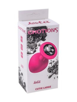 Plug-Anal Plug Emotions Cutie Large Pink Black crystal