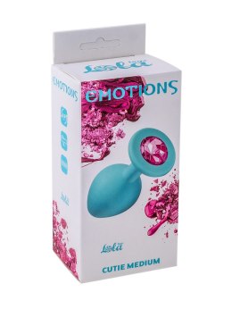 PLUG-ANAL PLUG EMOTIONS CUTIE MEDIUM TURQUOISE PINK CRYSTAL