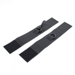 KRĘPOWANIE SOLIDNE KAJDANKI ŁAŃCUSZEK MOCNY SEX KAJDANKI-POLSIERE A STRAPPO EASY CUFFS ARMS BLACK