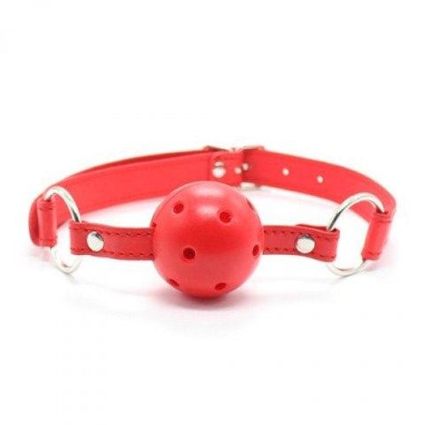 KNEBEL-BREATHABLE BALL GAG (ROSSO) KNEBEL-BREATHABLE BALL GAG (ROSSO)