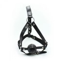 KNEBEL-IMBRACATURA VISO CON MORSO HEAD HARNESS+BALL GAG