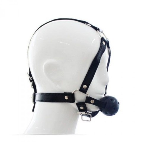 KNEBEL-IMBRACATURA VISO CON MORSO HEAD HARNESS+BALL GAG KNEBEL-IMBRACATURA VISO CON MORSO HEAD HARNESS+BALL GAG