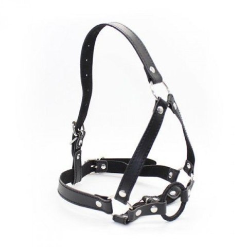 KNEBEL-IMBRACATURA PER TESTA CON ANELLO HEAD HARNESS+RING GAG KNEBEL-IMBRACATURA PER TESTA CON ANELLO HEAD HARNESS+RING GAG