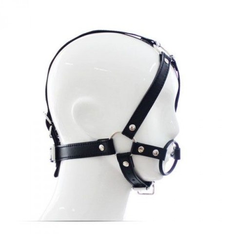 KNEBEL-IMBRACATURA PER TESTA CON ANELLO HEAD HARNESS+RING GAG KNEBEL-IMBRACATURA PER TESTA CON ANELLO HEAD HARNESS+RING GAG