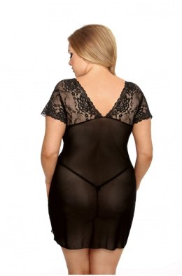 MARINA BLACK CHEMISE XL+ ( CZARNA HALKA )