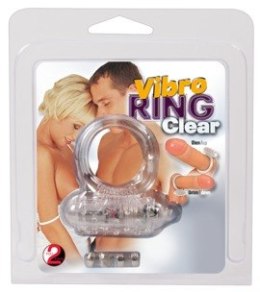 PIERŚCIEŃ EREKCYJNY SEX RING WIBRACJE STYMULATOR PIERŚCIEŃ-5643460000 VIBRO RING CLEAR