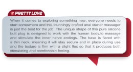 PRETTY LOVE-ANAL PLUG