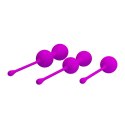 KULKI GEJSZY TRENING MIĘŚNI KEGLA KORALIKI JAJKA PRETTY LOVE - KEGEL BALL PURPLE