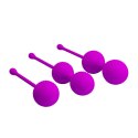 KULKI GEJSZY TRENING MIĘŚNI KEGLA KORALIKI JAJKA PRETTY LOVE - KEGEL BALL PURPLE