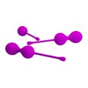 KULKI GEJSZY TRENING MIĘŚNI KEGLA KORALIKI JAJKA PRETTY LOVE - KEGEL BALL PURPLE