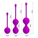 KULKI GEJSZY TRENING MIĘŚNI KEGLA KORALIKI JAJKA PRETTY LOVE - KEGEL BALL PURPLE