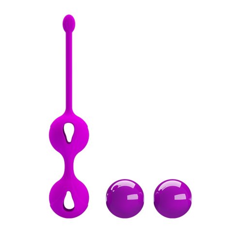 KULKI GEJSZY TRENING MIĘŚNI KEGLA KORALIKI JAJKA PRETTY LOVE - KEGEL TIGHTEN UP II PURPLE KULKI GEJSZY TRENING MIĘŚNI KEGLA KORALIKI JAJKA PRETTY LOVE - KEGEL TIGHTEN UP II PURPLE
