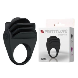 PIERŚCIEŃ EREKCYJNY SEX RING WIBRACJE STYMULATOR PRETTY LOVE - CHESTER VIBRATION