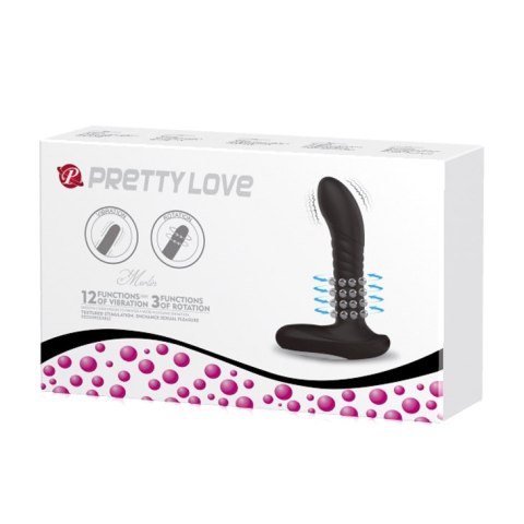 PRETTY LOVE - PROSTATE MASSAGER, USB 3 ROT; 12 VIBR. PRETTY LOVE - PROSTATE MASSAGER, USB 3 ROT; 12 VIBR.