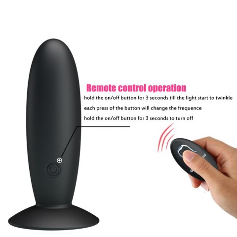 PRETTY LOVE - REMOTE CONTROL VIBRATING PLUG 12 FUNCTION PRETTY LOVE - REMOTE CONTROL VIBRATING PLUG 12 FUNCTION