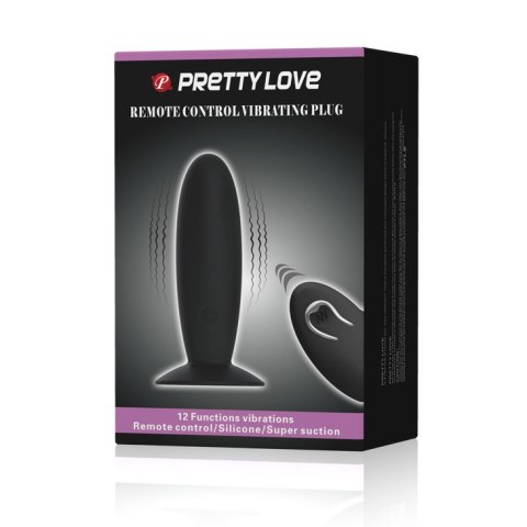 PRETTY LOVE - REMOTE CONTROL VIBRATING PLUG 12 FUNCTION PRETTY LOVE - REMOTE CONTROL VIBRATING PLUG 12 FUNCTION