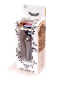 PLUG-JEWELLERY DARK SILVER BUTT PLUG- ROSE