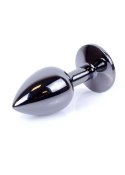 PLUG-JEWELLERY DARK SILVER PLUG- LIGHT BLUE