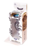 PLUG-JEWELLERY DARK SILVER PLUG- LIGHT BLUE