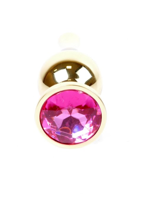Plug-Jewellery Gold BUTT PLUG- Pink Plug-Jewellery Gold BUTT PLUG- Pink