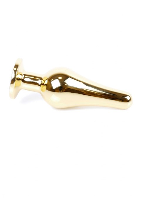 PLUG-JEWELLERY GOLD BUTT PLUG- RED PLUG-JEWELLERY GOLD BUTT PLUG- RED