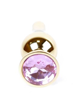 PLUG-JEWELLERY GOLD BUTT PLUG- ROSE