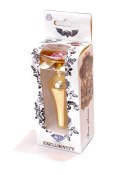 PLUG-JEWELLERY GOLD BUTT PLUG- ROSE