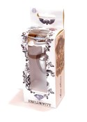 PLUG-JEWELLERY SILVER HEART PLUG- CLEAR