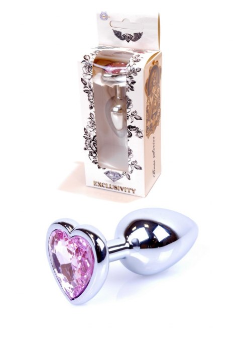 PLUG-JEWELLERY SILVER HEART PLUG- ROSE PLUG-JEWELLERY SILVER HEART PLUG- ROSE