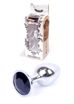 PLUG-JEWELLERY SILVER PLUG- BLACK