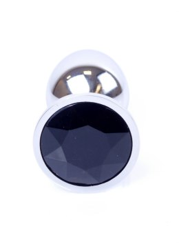 PLUG-JEWELLERY SILVER PLUG- BLACK