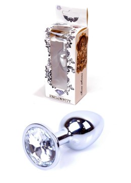 PLUG-JEWELLERY SILVER PLUG- CLEAR