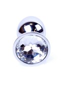 PLUG-JEWELLERY SILVER PLUG- CLEAR