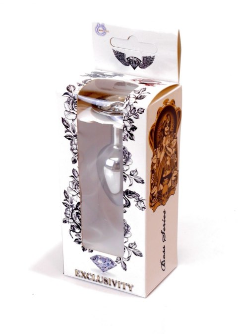 PLUG-JEWELLERY SILVER PLUG- CLEAR PLUG-JEWELLERY SILVER PLUG- CLEAR