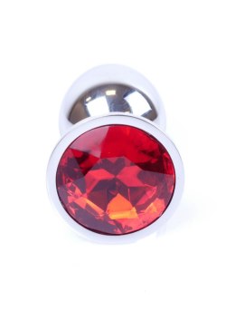 PLUG-JEWELLERY SILVER PLUG- RED