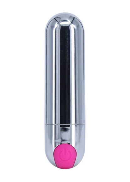 WIBRATOR-STRONG BULLET VIBRATOR SILVER/PINK USB 10 FUNCTION WIBRATOR-STRONG BULLET VIBRATOR SILVER/PINK USB 10 FUNCTION